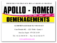 Apollo-Roméo Déménagements - Déménagement - Garde-meubles sécurisés