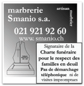 Smanio marbrerie SA - fabrication et pose de monuments funéraires